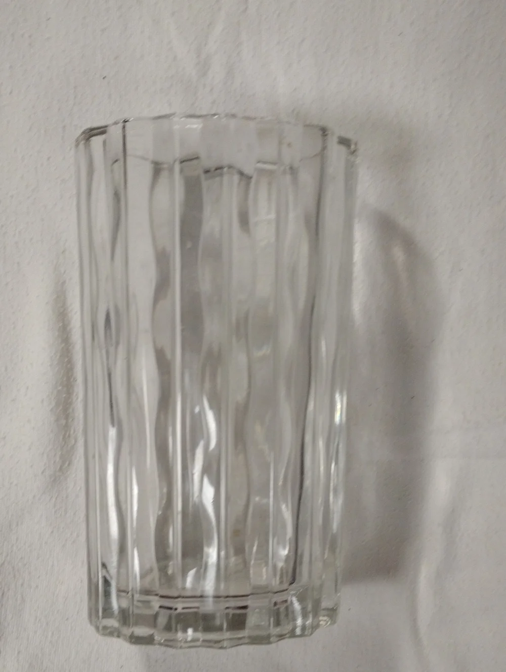 Clear Textured Glass Vase - Home Accents 8.5